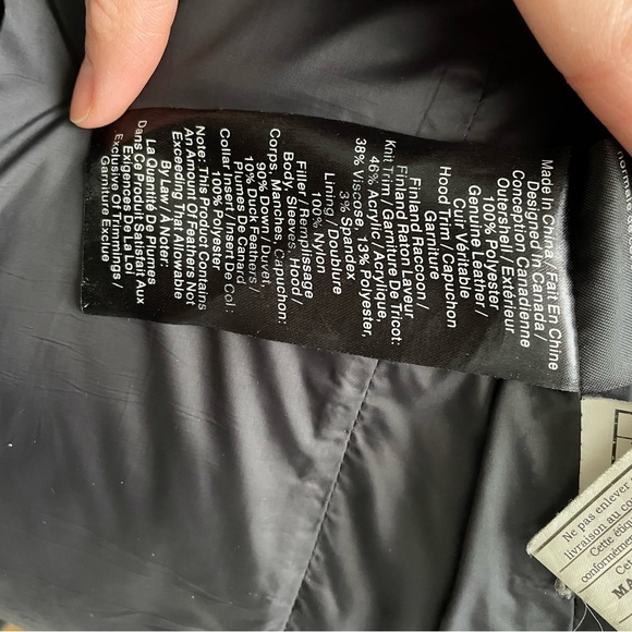 Black Danier winter jacket with leather details - Picture 6 of 6